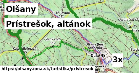 Prístrešok, altánok, Olšany