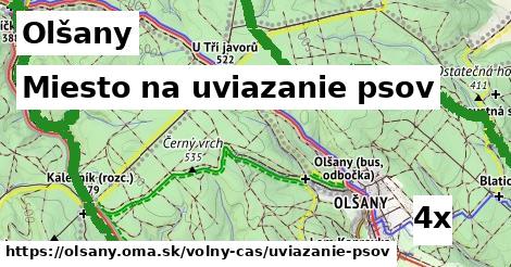 miesto na uviazanie psov v Olšany