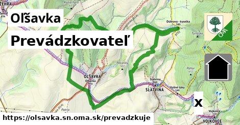 prevádzkovateľ v Oľšavka, okres SN