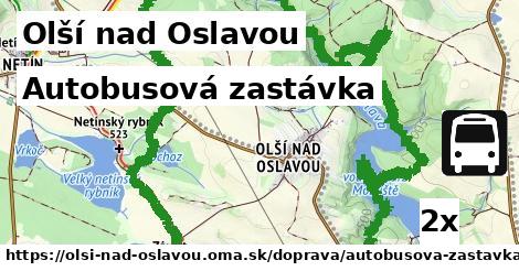 Autobusová zastávka, Olší nad Oslavou