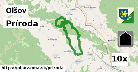 príroda v Oľšov