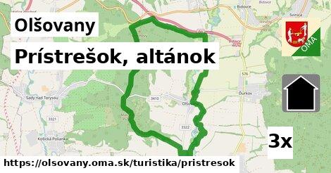 Prístrešok, altánok, Olšovany