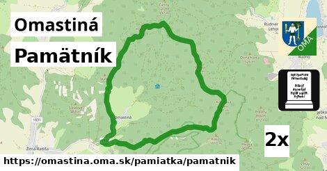 Pamätník, Omastiná