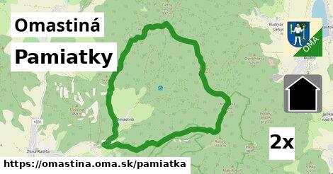 pamiatky v Omastiná