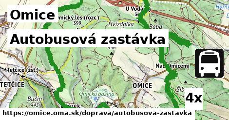 Autobusová zastávka, Omice