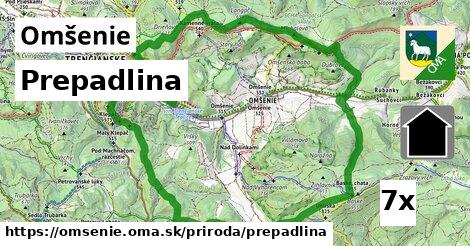 Prepadlina, Omšenie