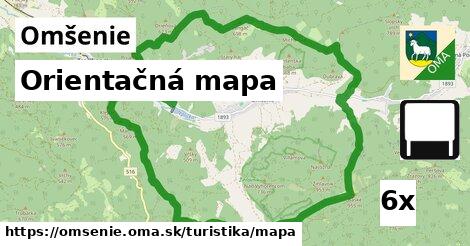 Orientačná mapa, Omšenie