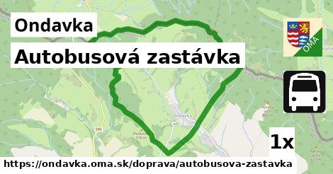 Autobusová zastávka, Ondavka