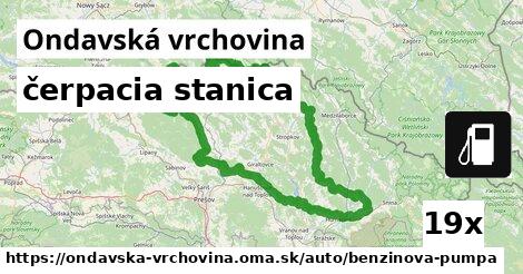 čerpacia stanica, Ondavská vrchovina