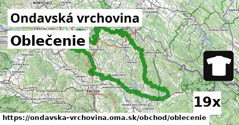 Oblečenie, Ondavská vrchovina