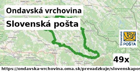 Slovenská pošta, Ondavská vrchovina