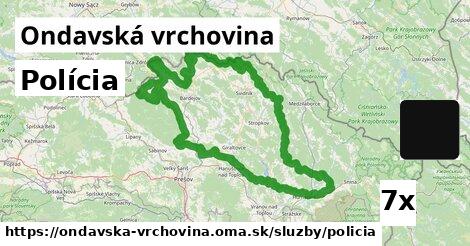 Polícia, Ondavská vrchovina