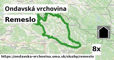 Remeslo, Ondavská vrchovina