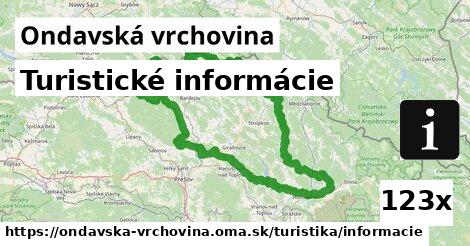 Turistické informácie, Ondavská vrchovina