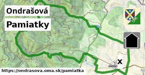 pamiatky v Ondrašová