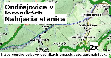 Nabíjacia stanica, Ondřejovice v Jeseníkách