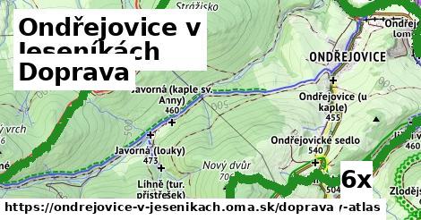 doprava v Ondřejovice v Jeseníkách