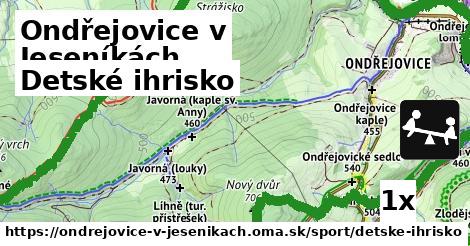 Detské ihrisko, Ondřejovice v Jeseníkách