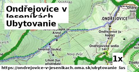 ubytovanie v Ondřejovice v Jeseníkách