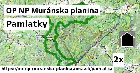 pamiatky v OP NP Muránska planina