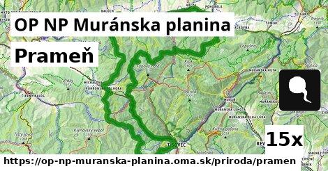 Prameň, OP NP Muránska planina