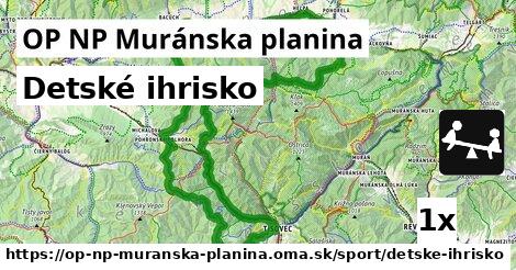 detské ihrisko v OP NP Muránska planina