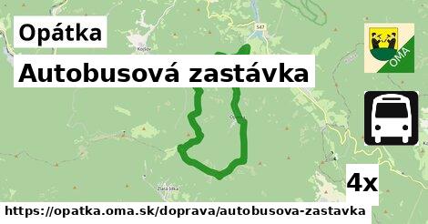 Autobusová zastávka, Opátka