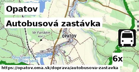 autobusová zastávka v Opatov