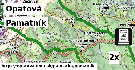 Pamätník, Opatová