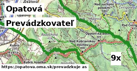 prevádzkovateľ v Opatová