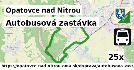 Autobusová zastávka, Opatovce nad Nitrou