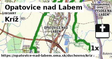 Kríž, Opatovice nad Labem