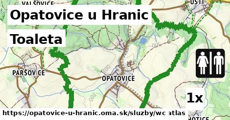 toaleta v Opatovice u Hranic
