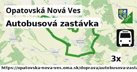 Autobusová zastávka, Opatovská Nová Ves
