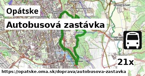 Autobusová zastávka, Opátske