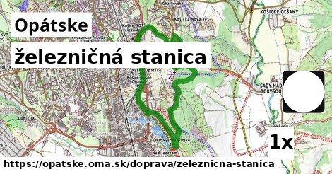 železničná stanica, Opátske