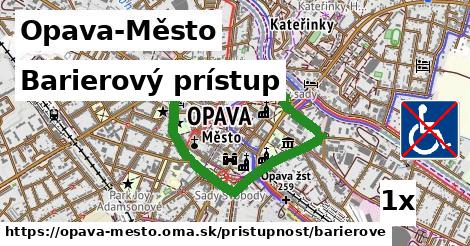 Barierový prístup, Opava-Město