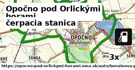 čerpacia stanica v Opočno pod Orlickými horami