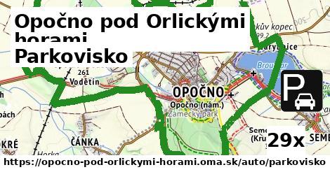 Parkovisko, Opočno pod Orlickými horami