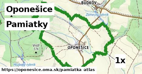 pamiatky v Oponešice