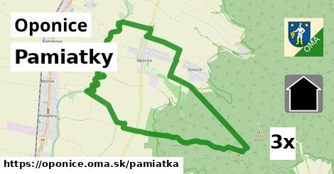 pamiatky v Oponice