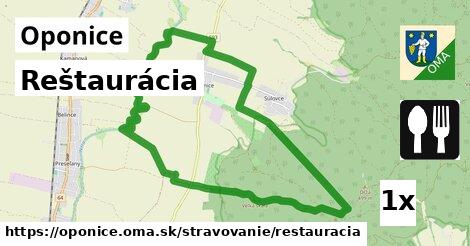 Reštaurácia, Oponice