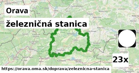 železničná stanica, Orava