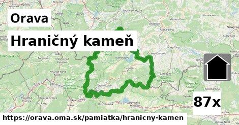 Hraničný kameň, Orava