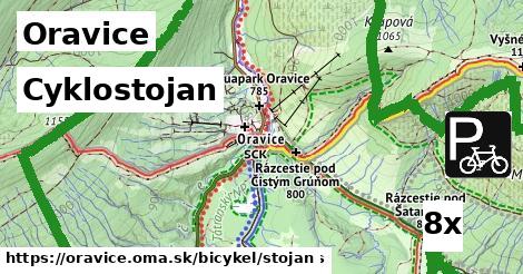 cyklostojan v Oravice