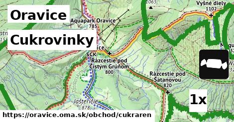 cukrovinky v Oravice