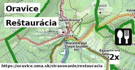 Reštaurácia, Oravice