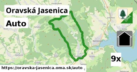 auto v Oravská Jasenica