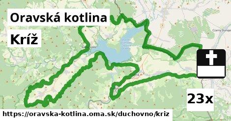 Kríž, Oravská kotlina