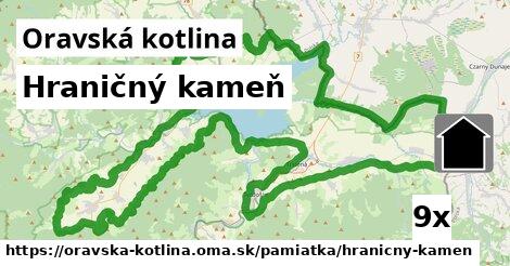 Hraničný kameň, Oravská kotlina